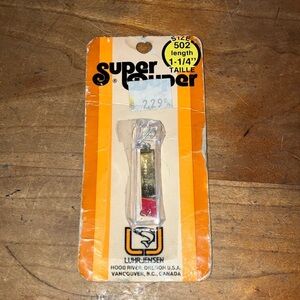 Vintage Luhr- Jensen super duper size 502 length 1 1/4” red head